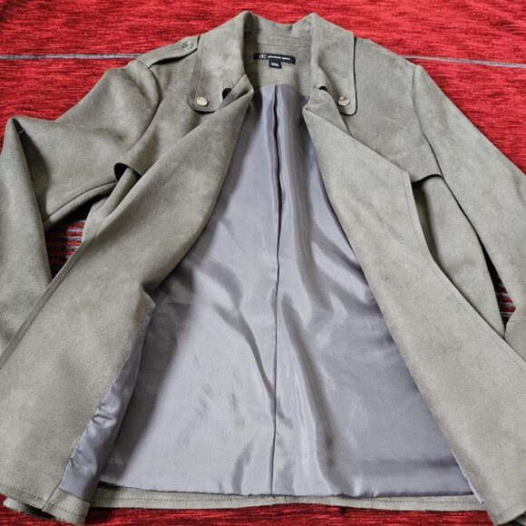 High Quality! INC Olive Green Drape Jacket S - Picture 5 of 10